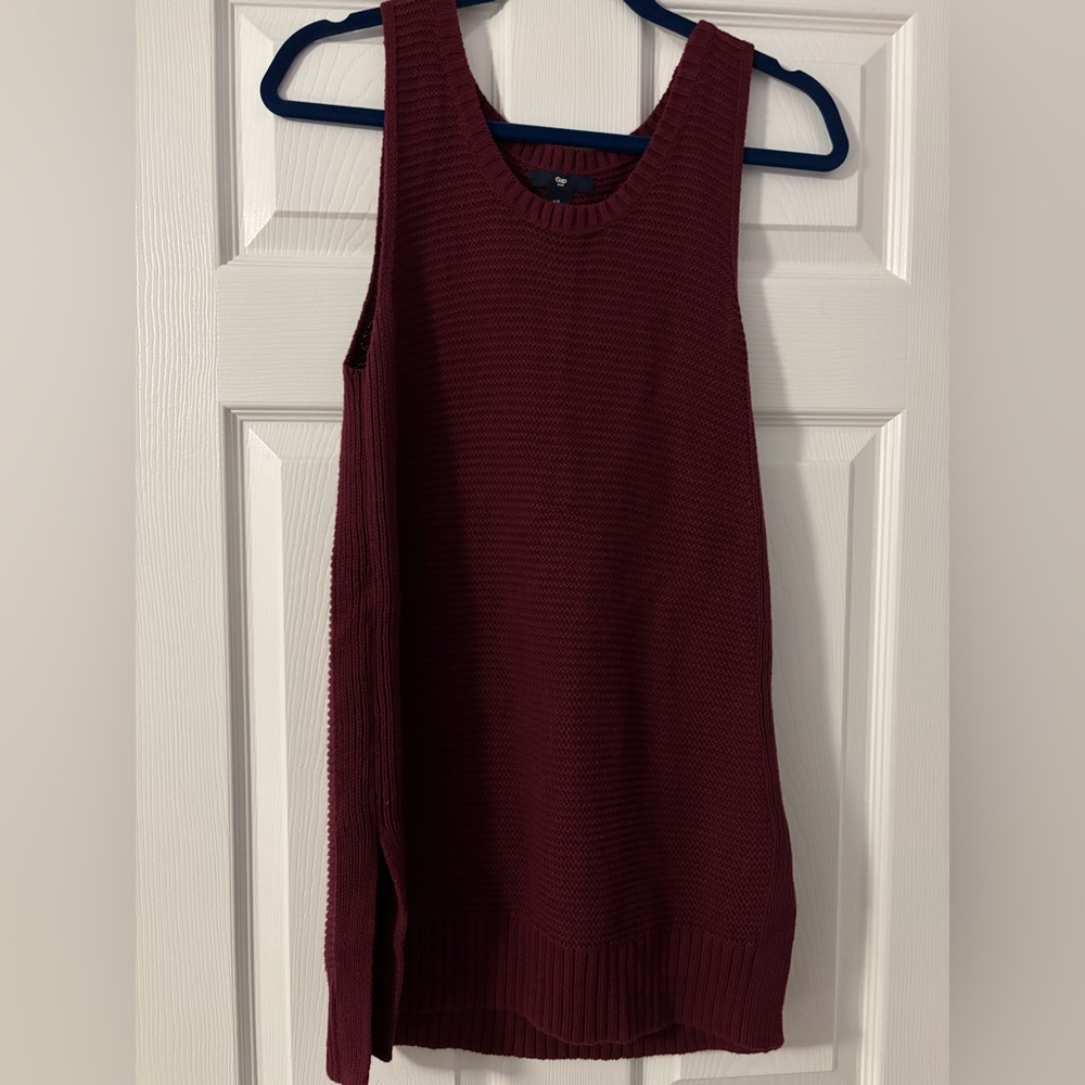 GAP Deep Red Knit Top